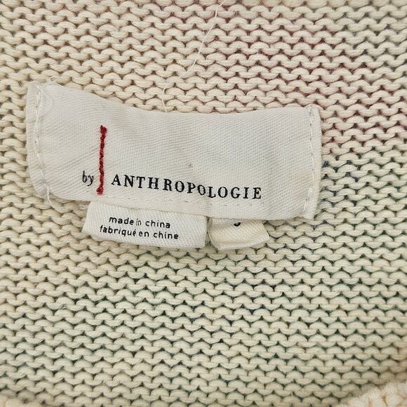 Anthropologie Tropical Floral Short‎ Sleeve Sweater Size Small - Picture 9 of 15